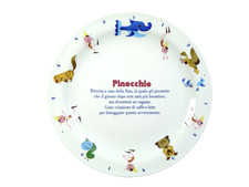 IDEA REGALO DESIGN PINOCCHIO  PIATTO RICHARD GINORI DA COLLEZIONE PER BAMBINI