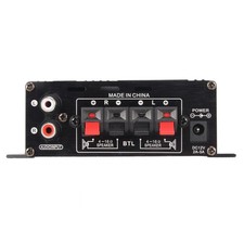 Amplificatore di Potenza BT 5.0 Qualità Suono Chiaro da 20Hz a 20KHz 12V Universale per Auto H