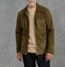 Giacca di pelle verde Cafe