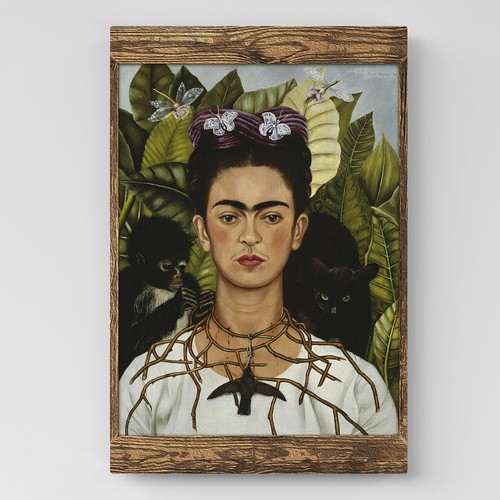 Quadro frida kahlo - tela, |