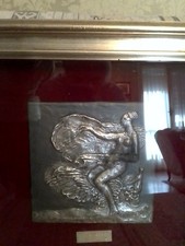 Salvatore Fiume - Odalische n°.  659/750 - bassorilievo su lamina d'argento