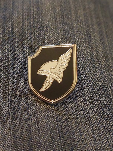 Viking helmet shield badge - viking,