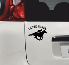 Adesivo I LOVE HORSE accessori