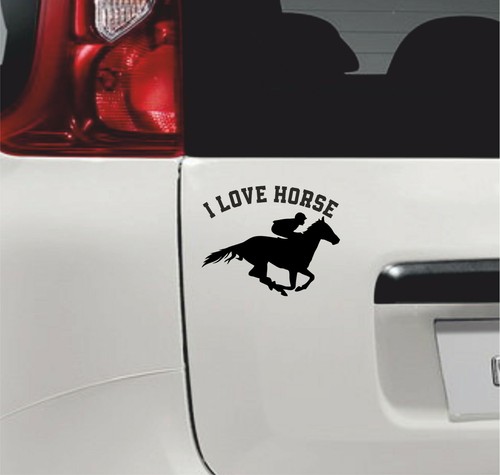 Adesivo love horse accessori - adesivo,
