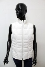 Giubbotto Geox Donna Smanicato Taglia 44 Bianco Giacca Invernale Giubbino Jacket