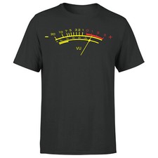 VU Tee Uomo Nero Cool Meter Analogico Uomo TShirt#P1#OR#A