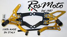 PEDANE ARRETRATE REARSETS  KAWASAKI ZX10R 06-15 Oro-Nero