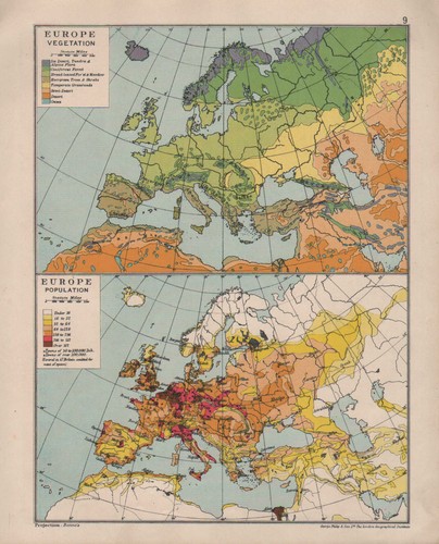 1928 mappa europa - ~, ~