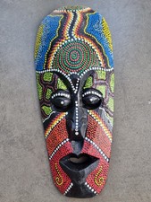 Maschera tribale legno dipinta