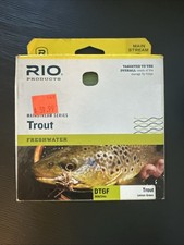 rio mainstream series trout freshwater fly line dt6f lemon green 80' spool
