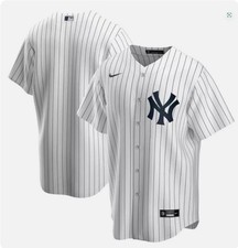 Nike New York Yankees maglia camicia uomo bianca MLB baseball media nuova con etichette prezzo consigliato £ 95