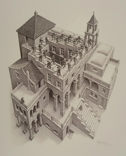 Escher facsimile firmato - facsimile,