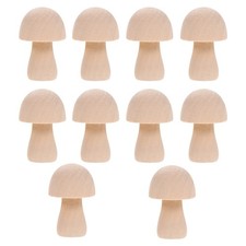  10 pezzi di funghi in legno