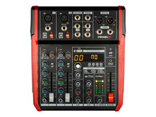 Mixer Plymixer6 "6canali Dsp ,Usb, Bth Mp3 Aperto! pari a nuovo .1pcs