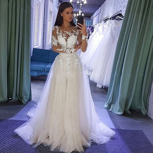 Abiti sposa eleganti pizzo - abiti,