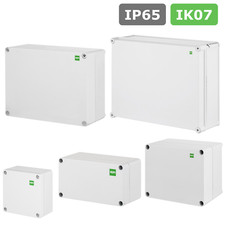 Scatola di derivazione di alta qualità / scatola industriale / alloggiamento vuoto / IP65 / grigio chiaro / premium