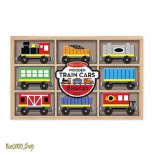 Trenino con vagoni in legno