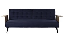 DIVANO LETTO VINTAGE BLU
