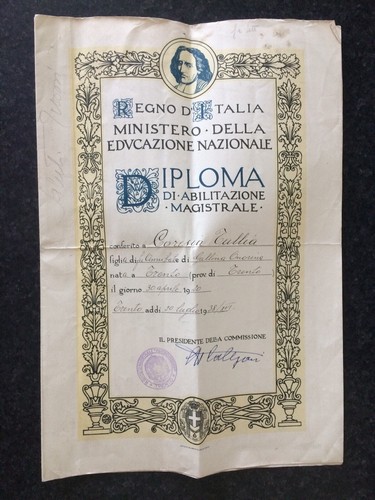 Diploma magistrale regno - magistrale,