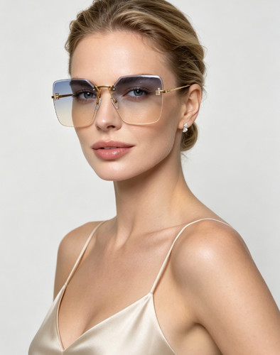 Fendi fe4082u rimless gradient - rimless,