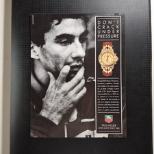 1992 Tag Heuer (Ayrton Senna) - Original AD Advertising Pubblicità Vintage
