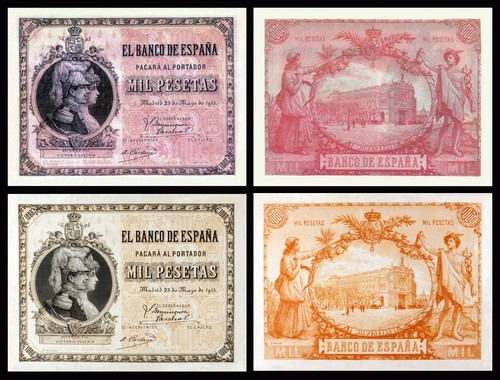 Facsímil billete 1000 - facsímil, pesetas