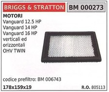 Filtro aria BRIGGS&STRATTON rasaerba tosaerba tagliaerba vanguard 12.5HP