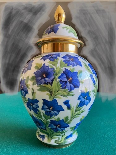 Vaso bavaria porcellana decoro - vaso,