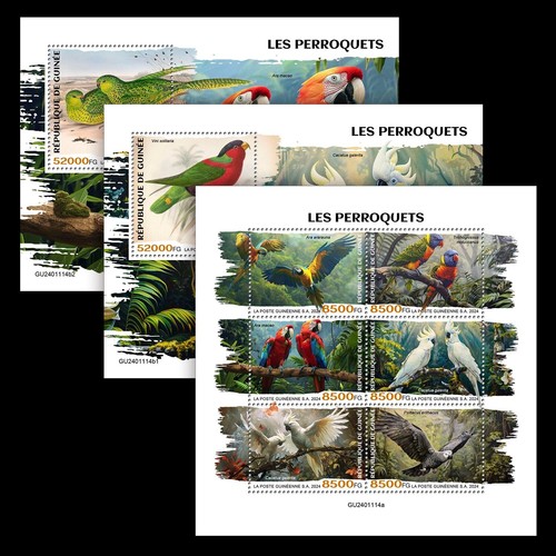 Francobolli pappagalli mnh - francobolli,