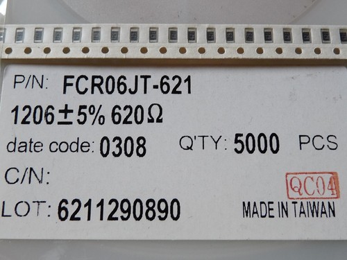 100x résistance cms smd 1206 - cms,