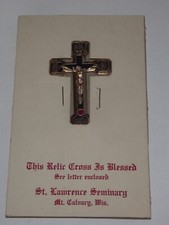 Vintage blessed relic Crucifix