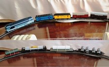 TRENINO ELETTRICO MERCI LIMA CON OTTO VAGONI USATO