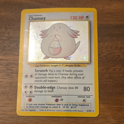 Pokémon chansey 102 set - 3/102,