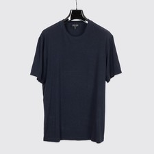T-shirt Giorgio Armani taglia EU54 blu navy maglia viscosa elasticizzata girocollo