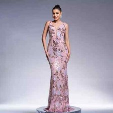 Vestito Abito Elegante Lungo