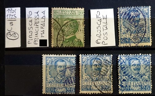 Italy regno 1901 annulli - 1901-25,