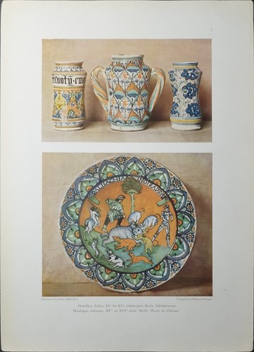 Antica stampa colori - antica, 1918