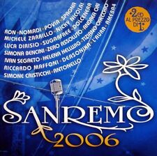 SANREMO 2006 – NOMADI – ZERO – ASSOLUTO – RON – ZARRILLO – POVIA – CRISTICCHI CD