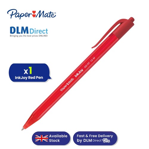 Paper mate inkjoy red pen - red,