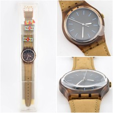 Swatch Gent GF110 Nirupana 2000 NOS Brown Dial Beads Strap Protective Film