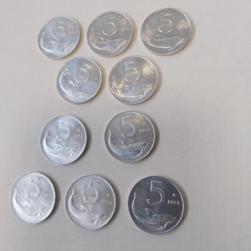 Pezzi lire delfino - 10, 5