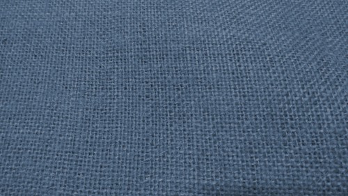 Tessuto tela iuta colorato - tessuto, blu