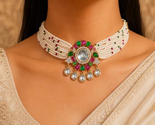 Set girocollo kundan dana - set,