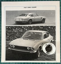 Rara Pubblicità FIAT DINO