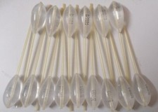 STOCK 15 GALLEGGIANTI EUROPESCA BOMBAR.PASSANTE S.AFFOND.GR. 12 col. TRASPARENTE