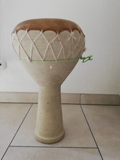 Tamburo Africano Ceramica terracotta e pelle