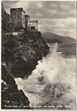 MONTEROSSO AL MARE - LA SPEZIA - SPRUZZI ED OMBRE SULLA TORRE - VIAGG. -10809-