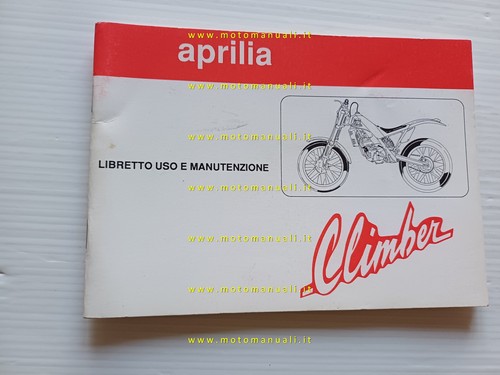Aprilia climber trial - aprilia, manuale