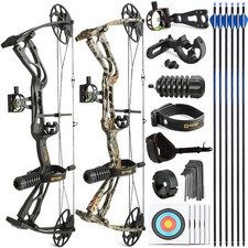 Dragon X8 Kit Arco Composto 0-60lbs 310fps Tiro con l'Arco Adulti Caccia Tiro al Bersaglio