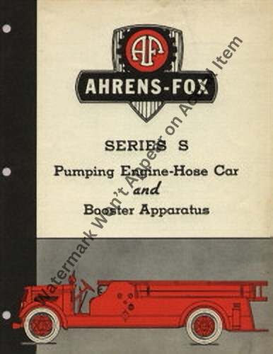 Ahrens fox modello - s, camion
